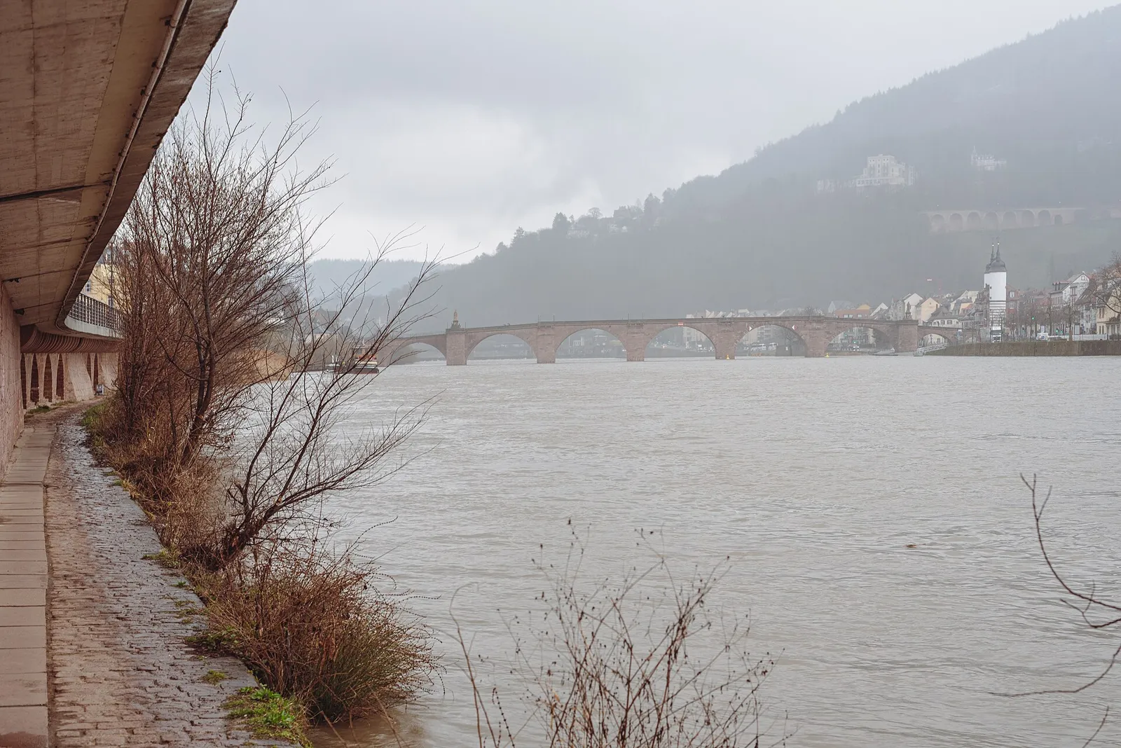 Die Alte Brücke über den Neckar in Heidelberg